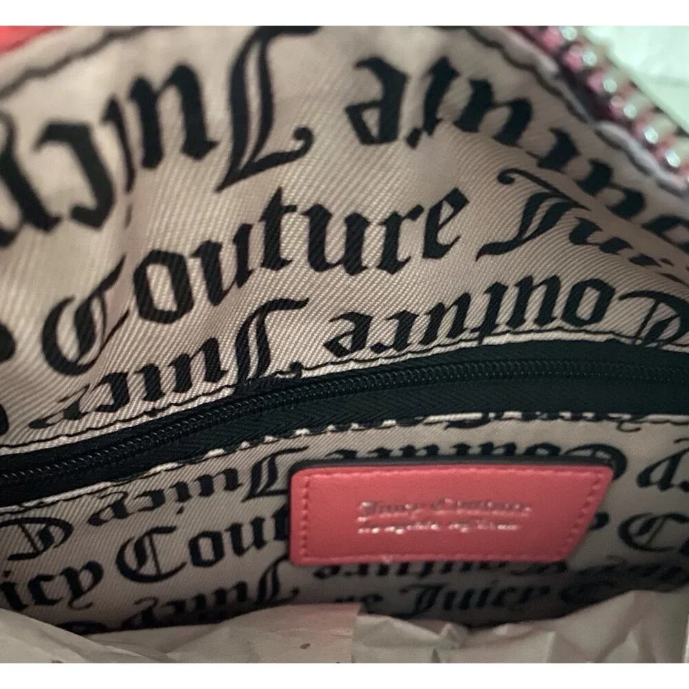 Juicy Couture Juicy In Bloom Hobo Shoulder Bag Purse Powder Blush‎ Pink Floral